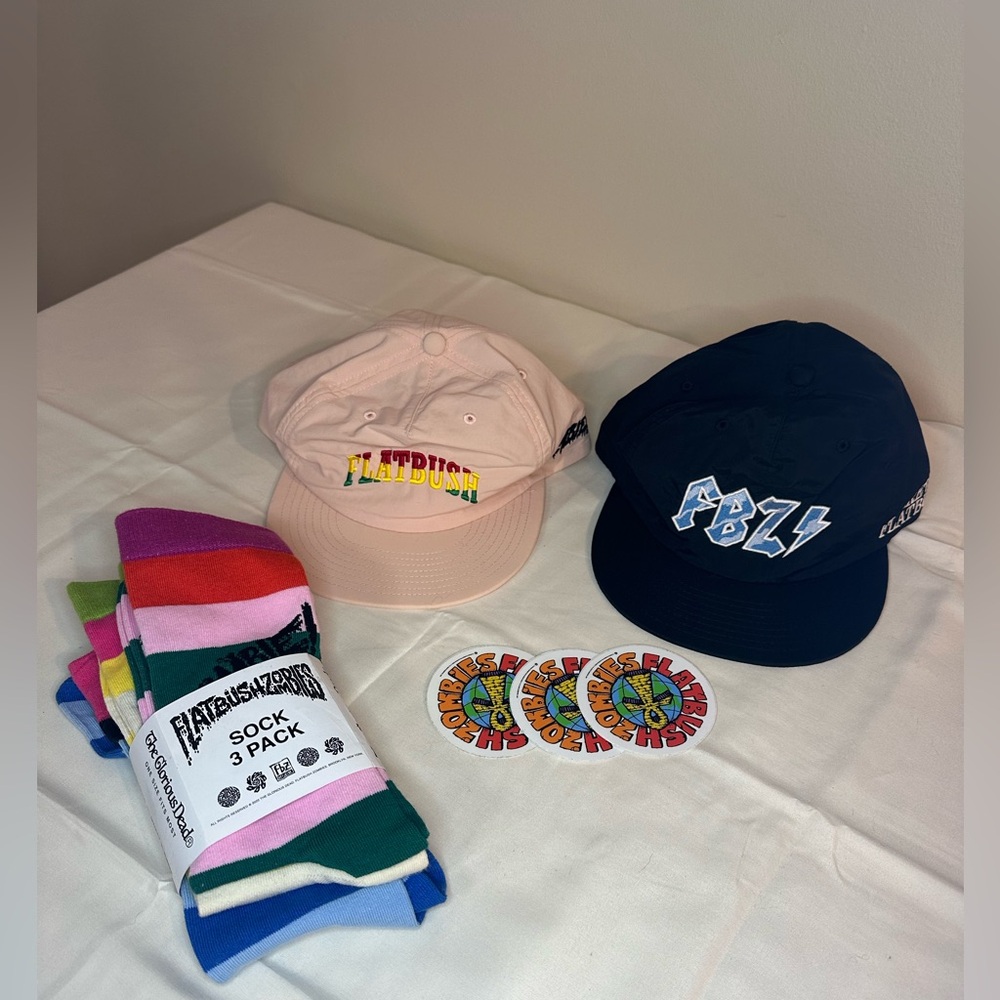 Flatbush Zombies Brand new bundle includes 2 hats and 3 pairs of socks
